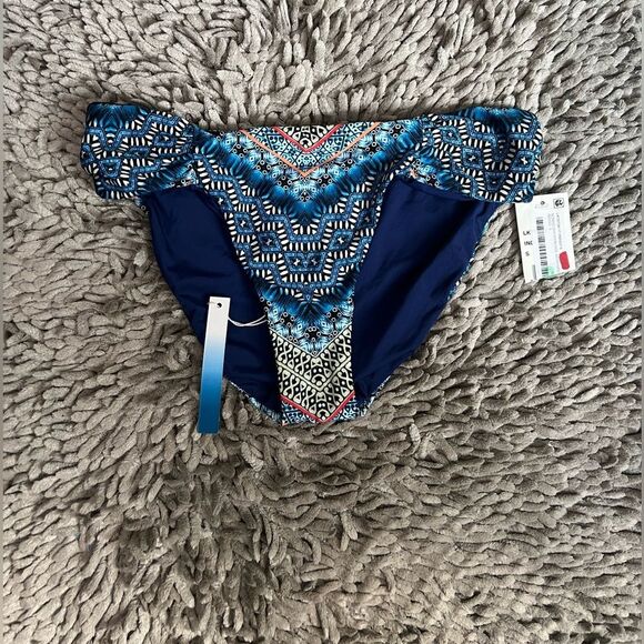 4/$25 Lucky Brand nomad chevron side sash hipster reversible bathing suit bottom - Picture 4 of 9